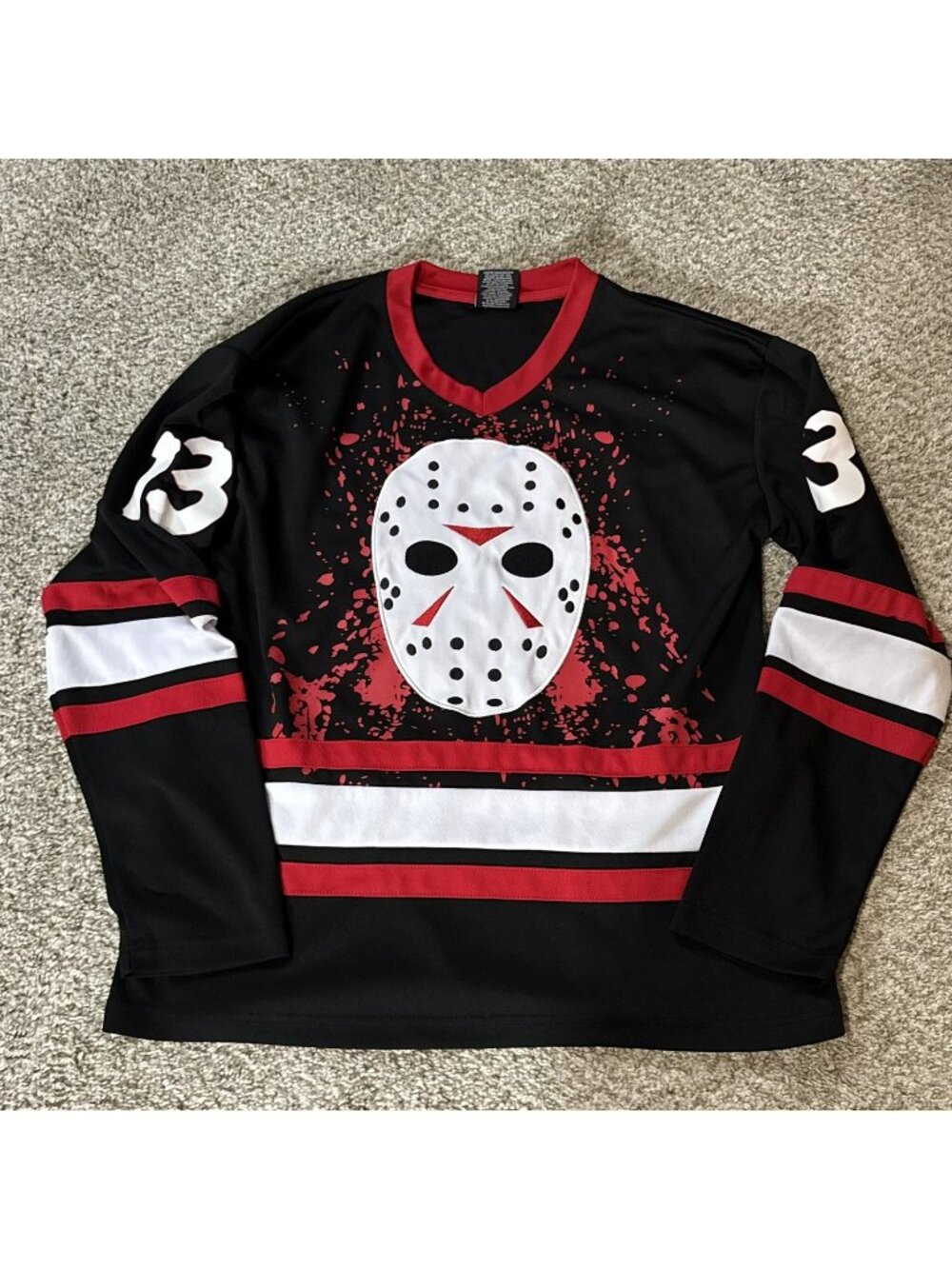 Friday the 13th Jason Voorhees Hockey Jersey M/M Horror Movie Promo Apparel